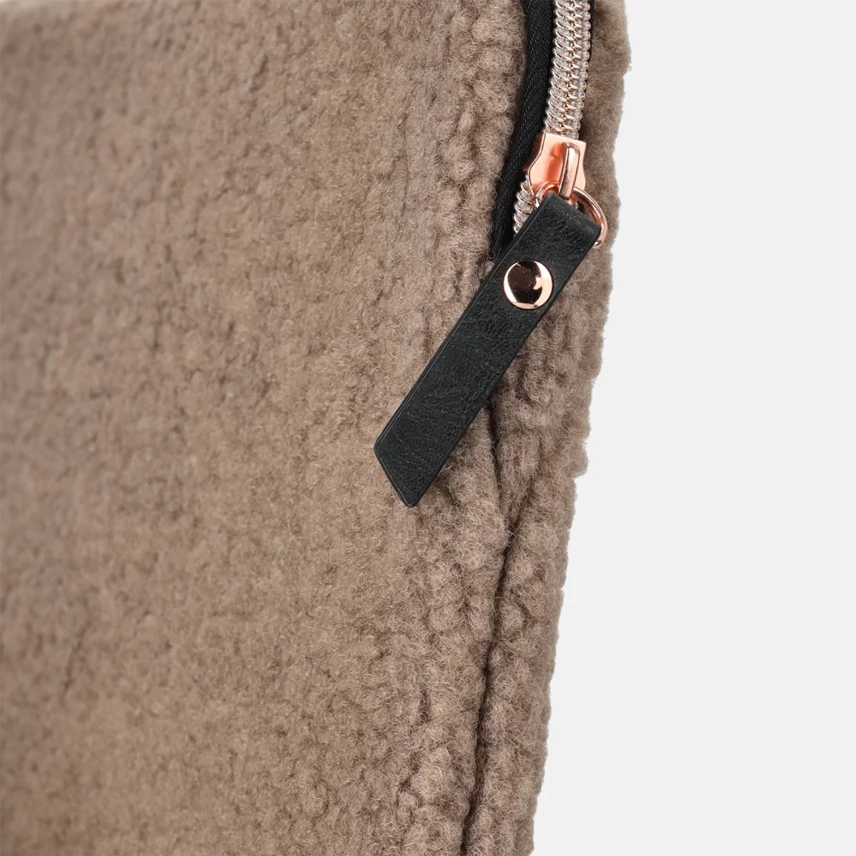 Duifhuizen laptophoes 13 inch taupe teddy