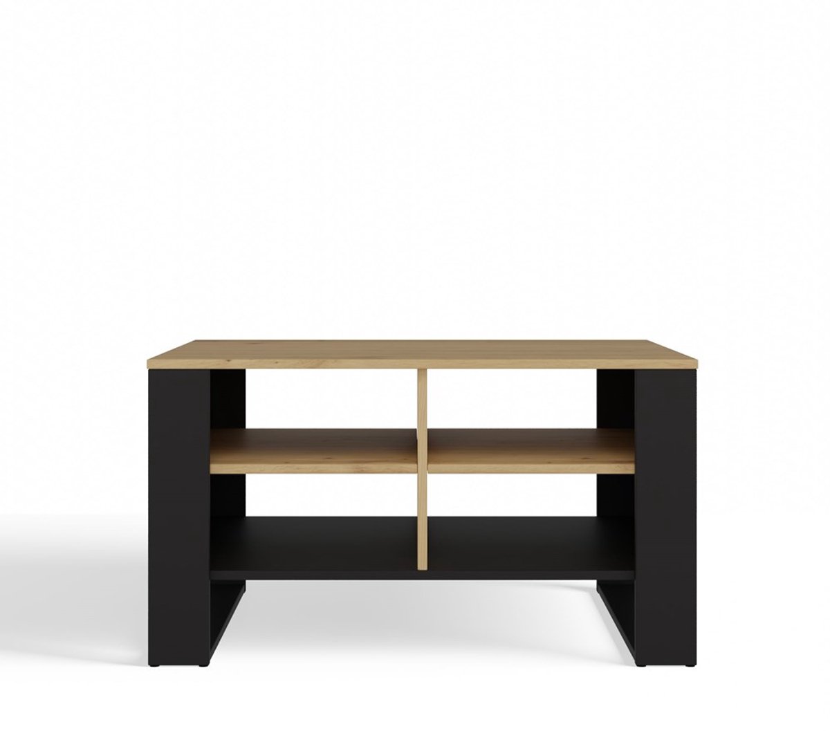 SALONTAFEL/KOFFIETAFEL KLEUR: ARTISAN EIKEN / ZWART
