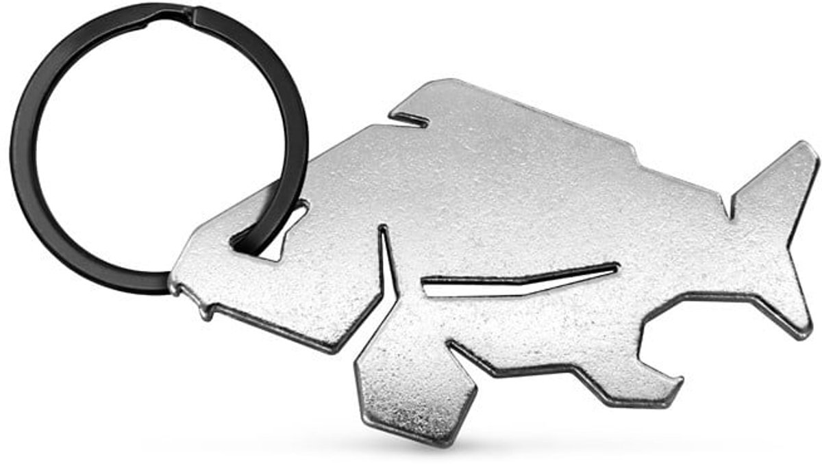 Delphin Karper Sleutelhanger - Zilver - Bieropener - Stijlvol