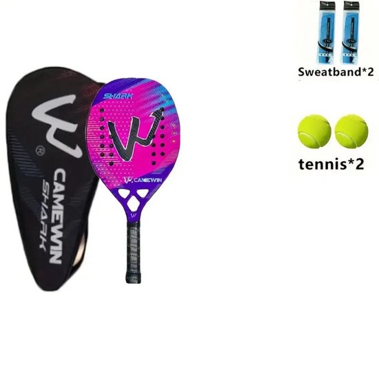 Nivard Padel Racket - Padelrackets - Padelracket - Paars