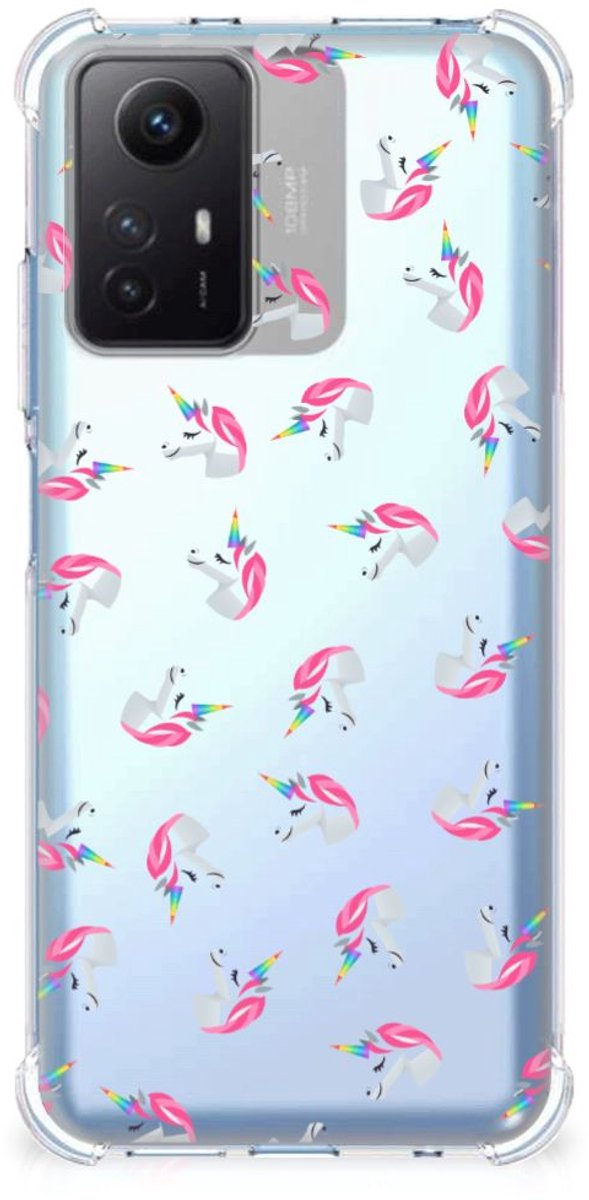 Doorzichtige Silicone Hoesje voor Xiaomi Redmi Note 12s Unicorns