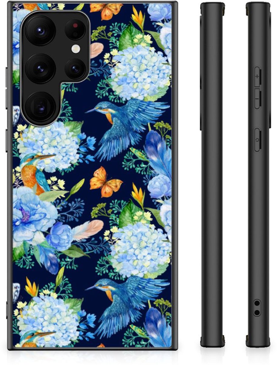 Dierenprint Telefoonhoesje voor Samsung Galaxy S23 Ultra IJsvogel