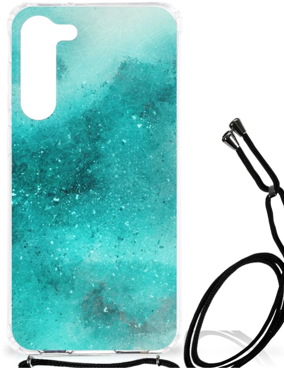 Back Cover voor Back Cover Samsung Galaxy S23 Plus Painting Blue