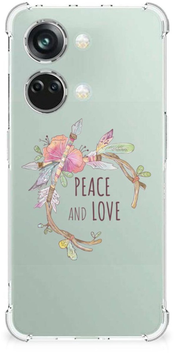 OnePlus Nord 3 Stevig Bumper Hoesje Boho Text