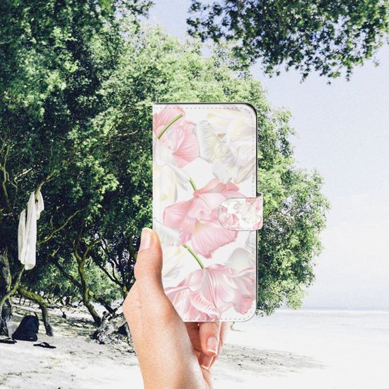 Coque Téléphone OPPO A98 5G PU Premium Housse pour Belles Fleurs Cadeau d'anniversaire Petite Amie