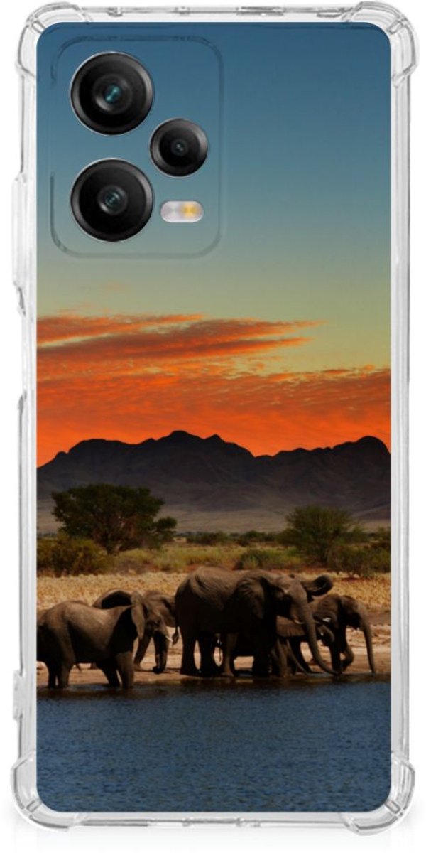 Xiaomi Redmi Note 12 Pro Plus Case Anti-shock Olifanten