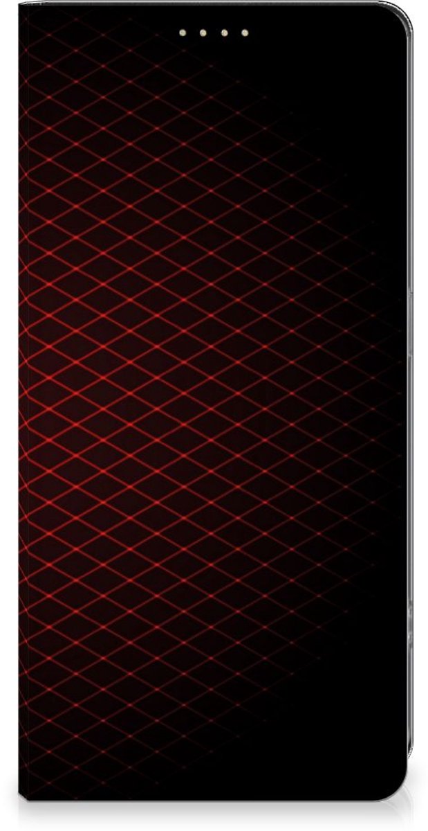 OPPO Reno8 T 4G Hoesje met Magneet Geruit Rood