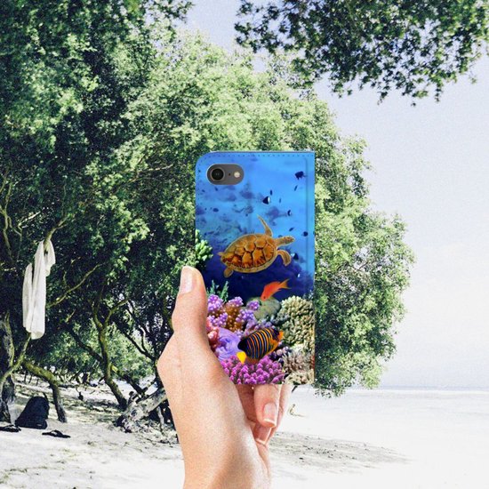 Étui Stand iPhone SE (2020/2022) 8 | 7 cas Pêche