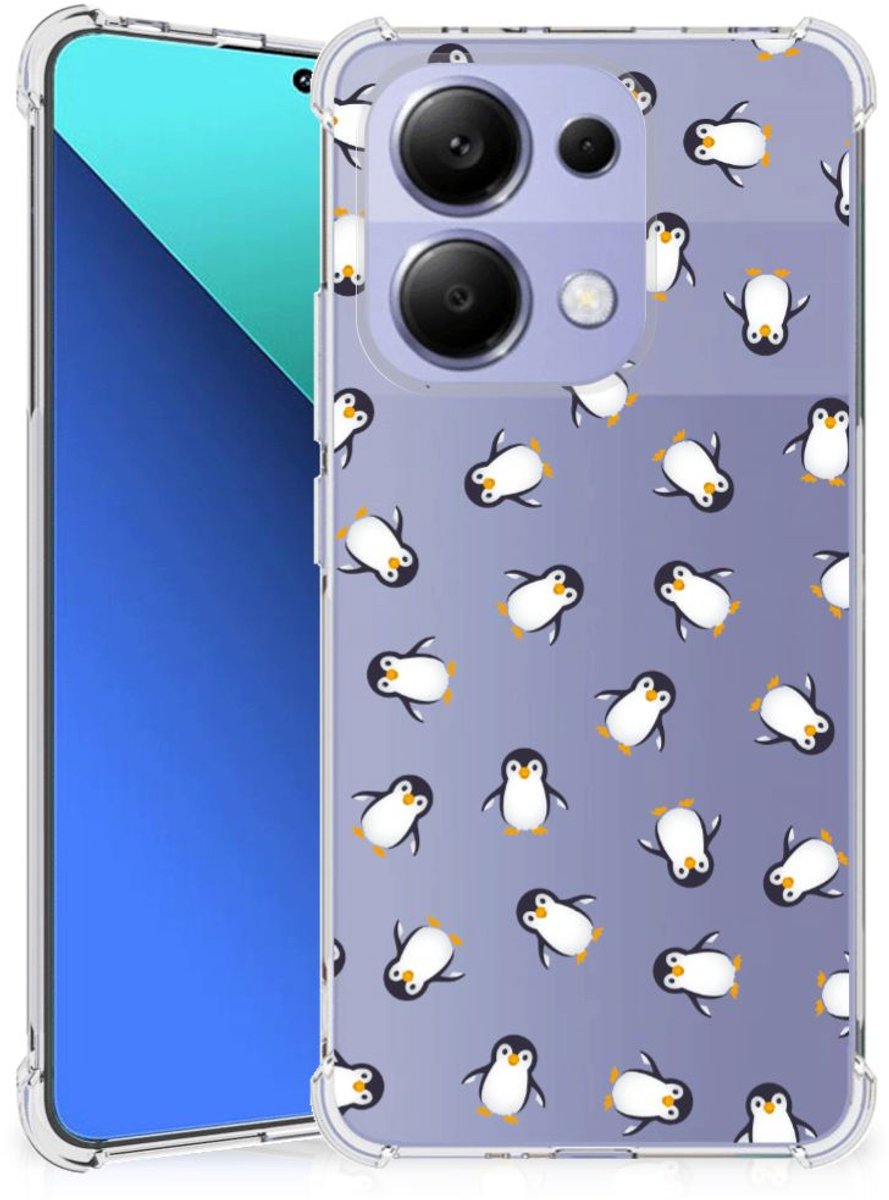 Doorzichtige Silicone Hoesje voor Xiaomi Redmi Note 13 4G Pinguïn