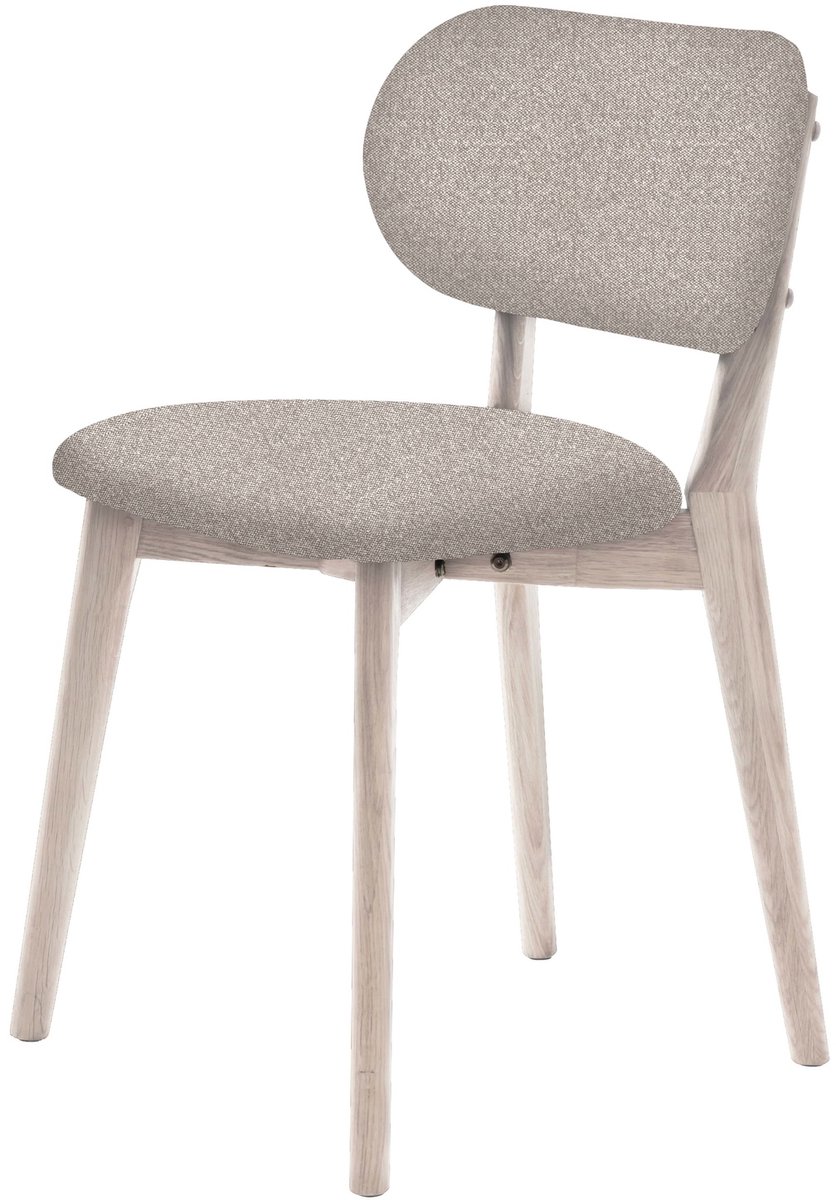 Giga Living Eetkamerstoel Stilo Zand/wit - Giga Living - Set van 2