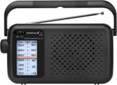Radio AM- FM portable RPS760 avec antenne télescopique et poignée de transport - noir