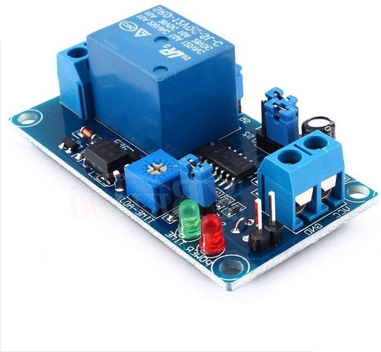 Verstelbare Trillingsalarmmodule 12V DC Met Relaisschakelaar - Tot 240s Vertraging