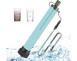 Buiten Waterfilter Survival en Waterzuiveringsapparaat - Waterfles met Waterfiltersysteem voor Outdoor en Noodpakket Thuis - Zuiver Drinkwater - 2000 Liter