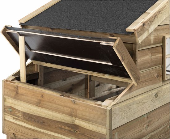 Wood Selections Clapier à lapin Jasper XL - Clapier extérieur à lapin - Enclos à lapin - Cage à lapin - Cage de nuit pour lapin - Niche à lapin - Dierenverblijf - Lapins