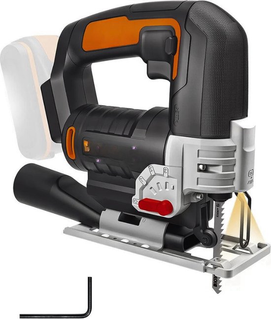 DEWALT DWE349-QS compacte decoupeerzaag met topgreep 650 W