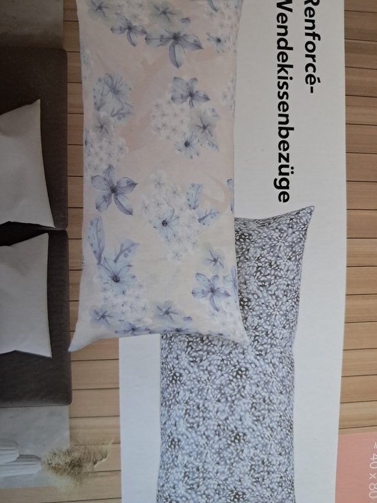 Foto: Liv bo 2 kussenslopen 40 x 80cm met print 2 soorten met verborgen knopen