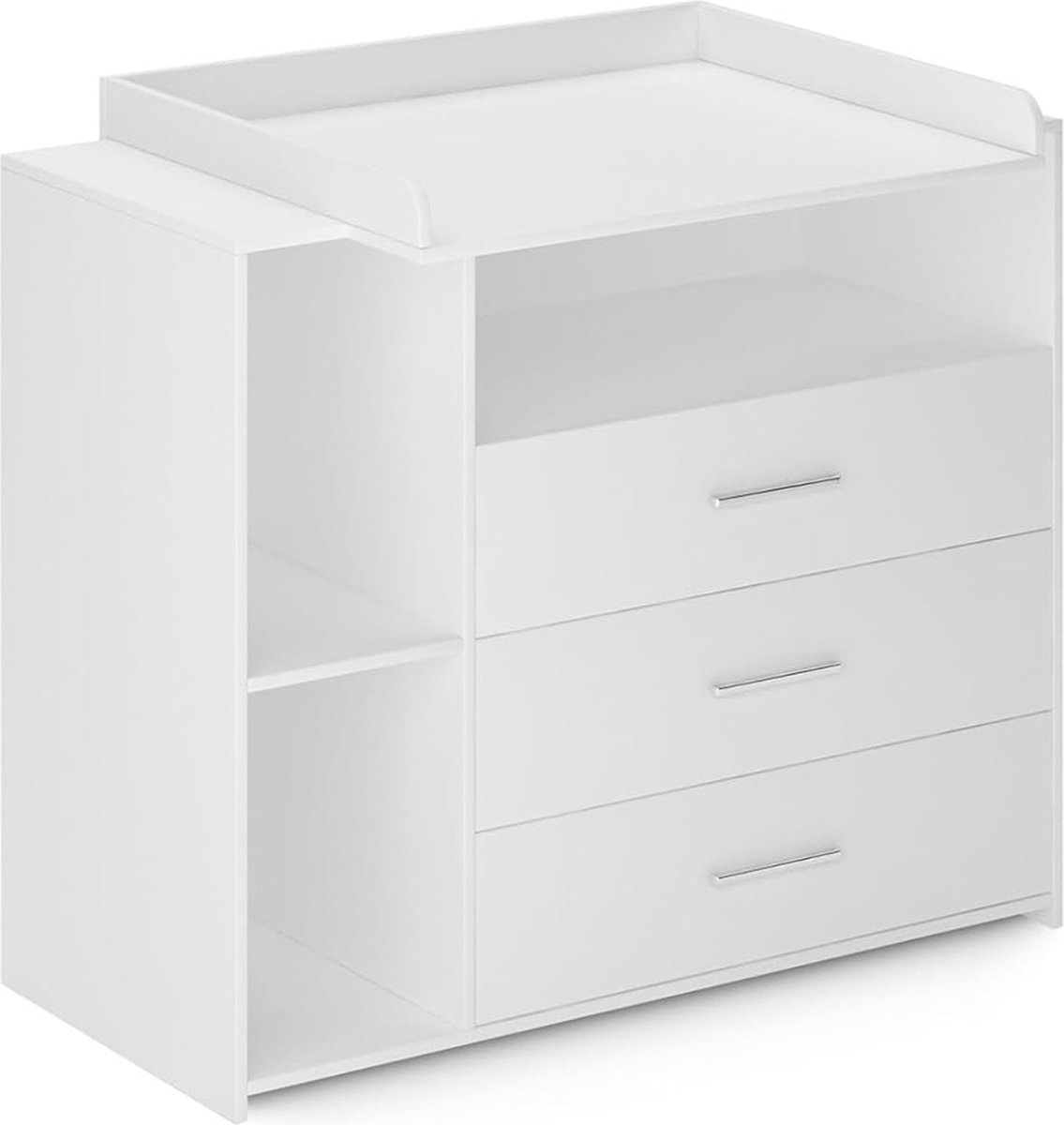 VELTRR® Commode Baby - Verzorgingstafel - Luiertafel - Babykamer - Wit
