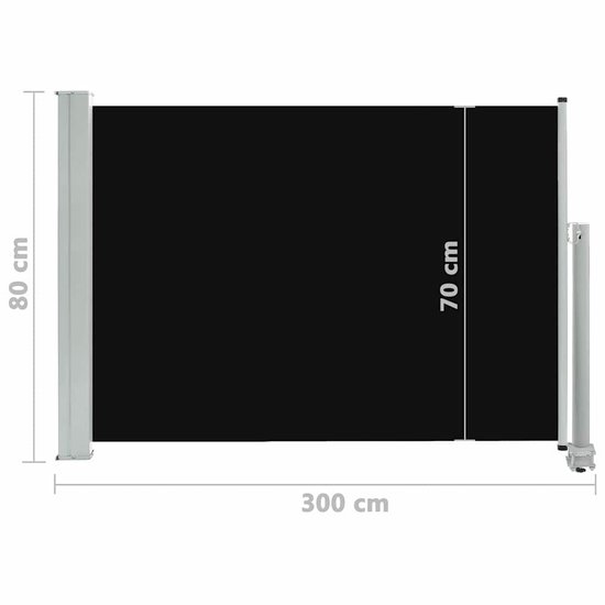 Zijluifel, uittrekbaar, 100 x 300 cm, inkijkbescherming, balkonscherm Zijluifel, uittrekbaar, 100 x 300 cm, inkijkbescherming, balkonscherm