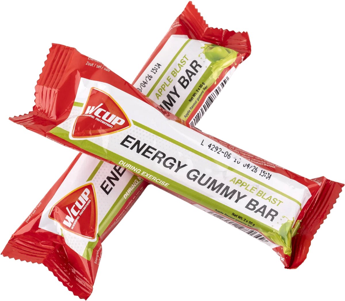 Wcup Energy Gummy Bar Appel Blast 10x60gr