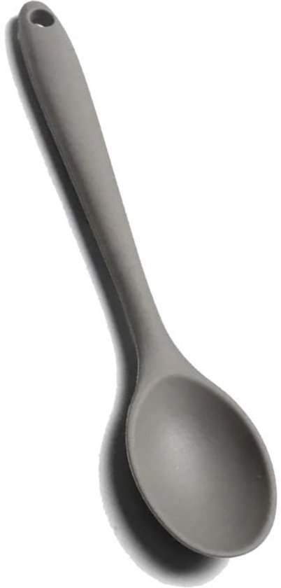 Cuillère en Siliconen Grijs | Revêtement anti-adhésif | Cuillère à mélanger, cuillère de service, cuillère à cuisiner, cuillère à soupe | Résistant à la chaleur, passe au lave-vaisselle | Cuisiner, cuire au four, remuer, cuisine