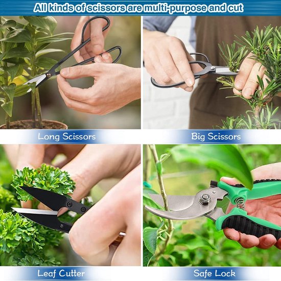 Candala Bonsai gereedschap, 22-delige tuingereedschapsset, bonsai-schaar, bonsai-draad, pincet, tuinhandschoenen - bonsai startergereedschapsset voor bonsai beginners — afbeelding 5