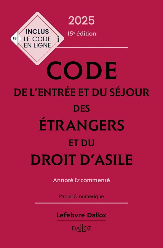 Codes Dalloz Professionnels - Code de l'entrée et du séjour des ...