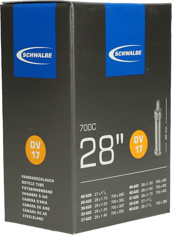 Schwalbe Binnenband DV17 - 28 inch - Hollands ventiel 40mm - 4026495098526 — afbeelding 4