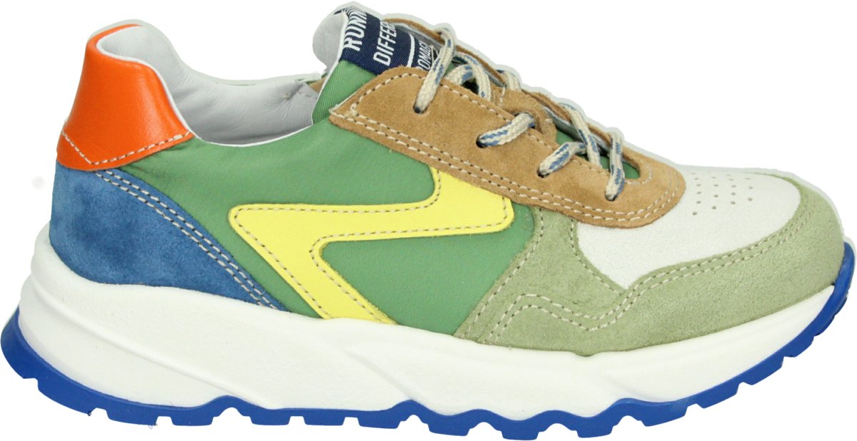Romagnoli - 6533R084 - Lage schoenenJongensKindersneakers - Kleur: Groen - Maat: 29