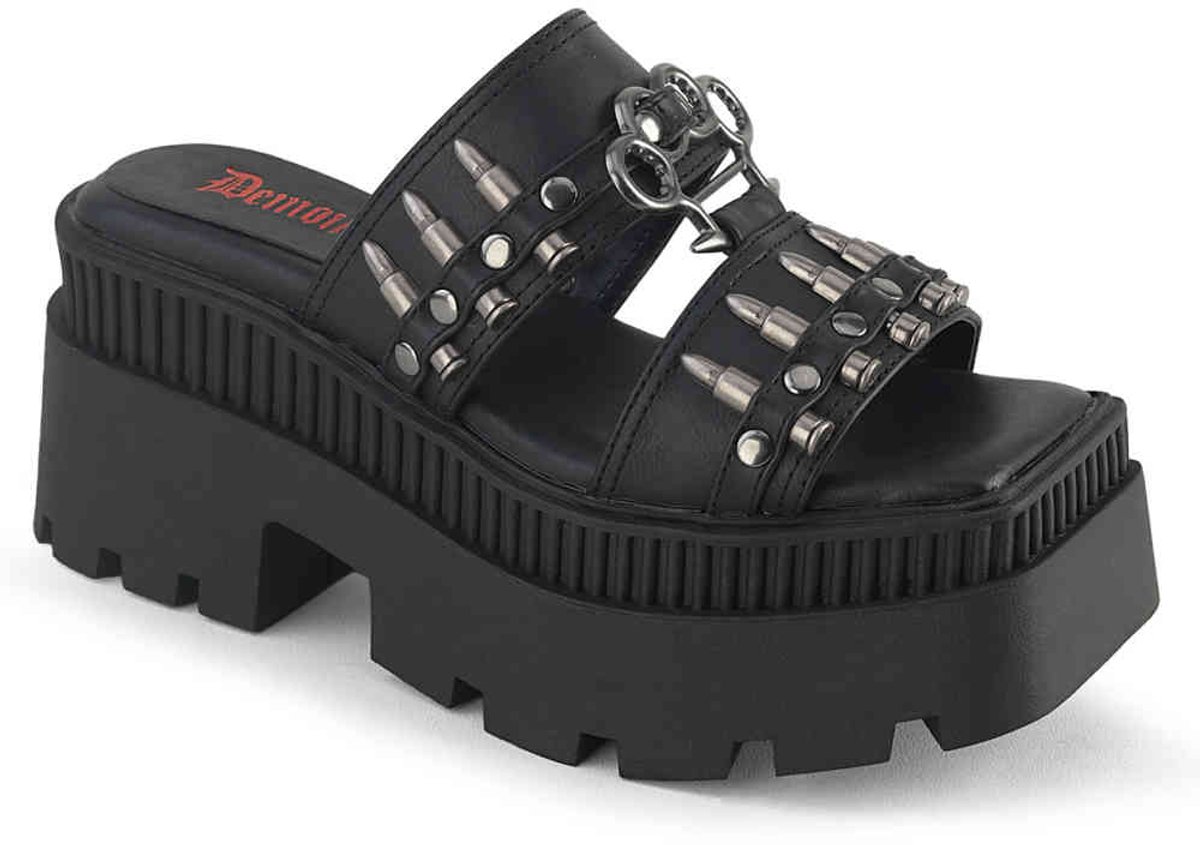 DemoniaCult WRATH-08 Plateau Sandaal 36 Shoes Zwart