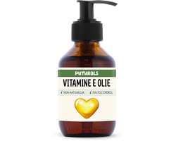 Puturals Vitamine E Olie 100% Natuurlijk - 150ml - Tocoferol 70% - Vitamine E Olie voor Gezicht, Huid en Haar - Puur en Vegan