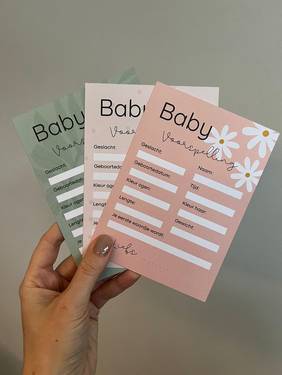 Babyshower Invulkaarten Jungle - 20 stuks - A6 Formaat - Stevig Karton van Babyshower — afbeelding 2