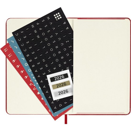 Moleskine 12 Maanden Agenda - 2026 - Wekelijks - Pocket - Harde Kaft - Rood