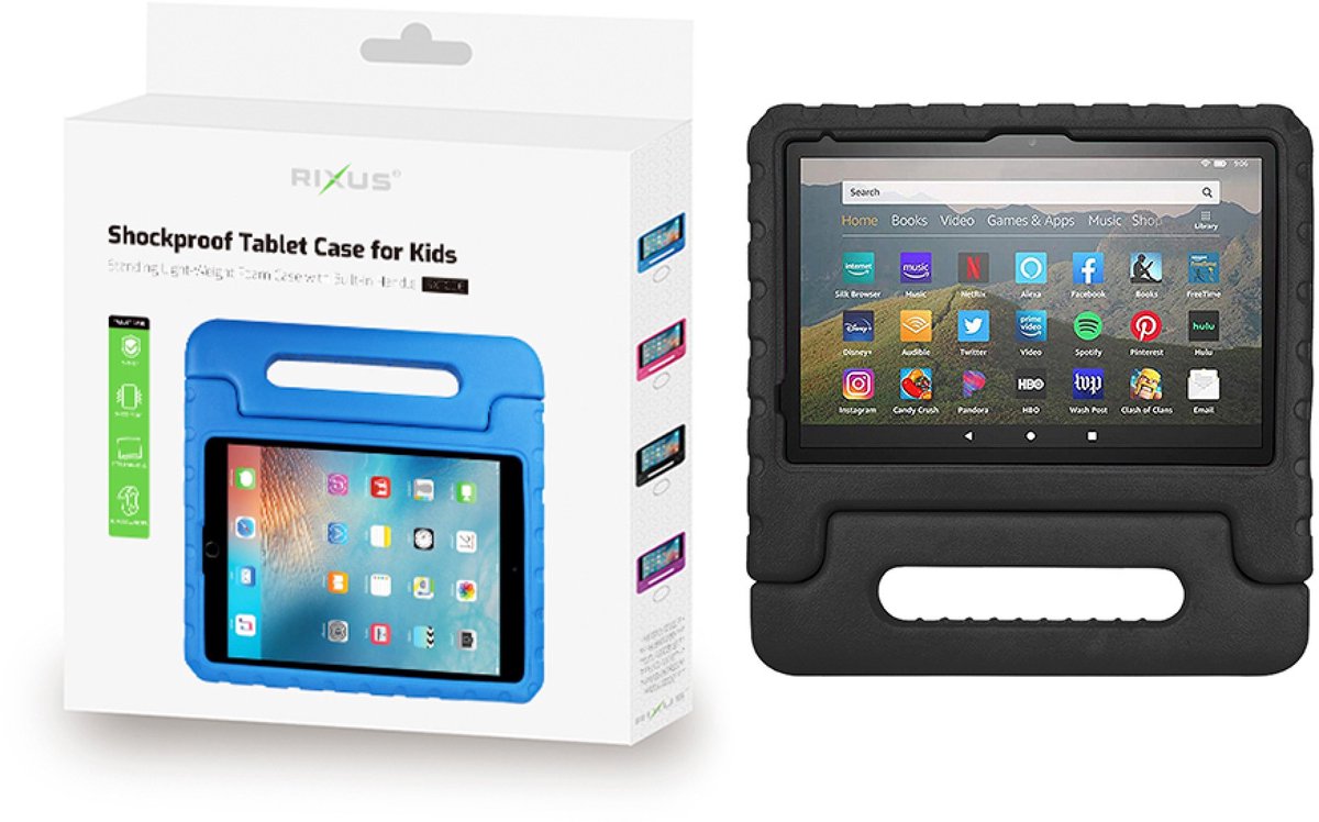 Hoesje For iPad 10 10.9" (2022), iPad Air 11" (2024) Tablet Kids Case Black