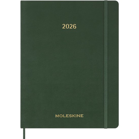 Moleskine 13 Maanden Agenda - 2026 - Essential Planner - Wekelijks - Verticaal - XXL - Mirthe Groen