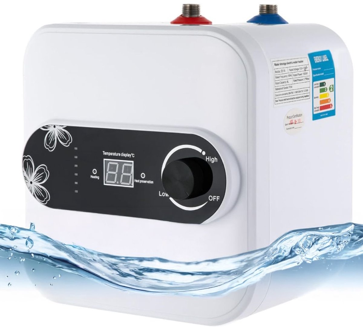 VELTRR® Boiler - Doorstroomverwarmer - Keukenboiler - Doorstroomboiler - Met Display