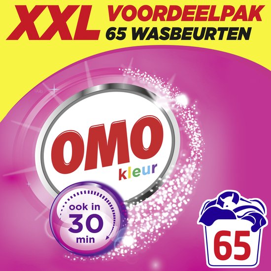 Omo XXL Waspoeder - Kleur - 65 wasbeurten