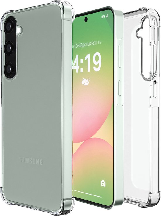 Hoesje Geschikt voor Samsung A56 Hoesje Siliconen Transparant Case Hoes - Cover Case Shockproof