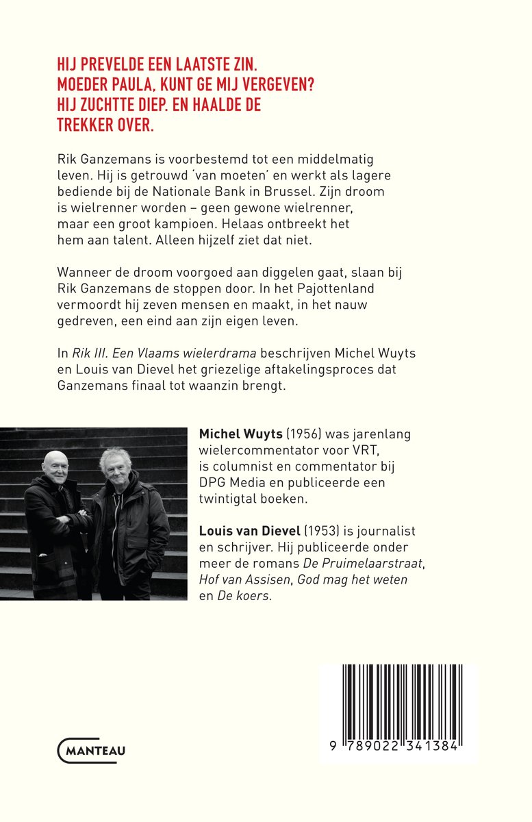 Rik III Een Vlaams wielerdrama - back cover