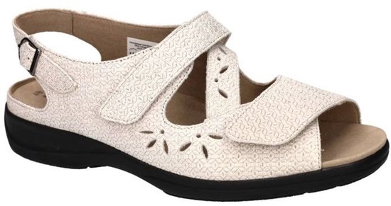 Solidus -Dames - off-white/ecru/parel - sandalen - maat 40.5