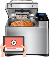 Fornello Broodbakmachine - Incl. Uitlegvideo’s - Keramisch bakpan - Broodmachine - Glutenvrij