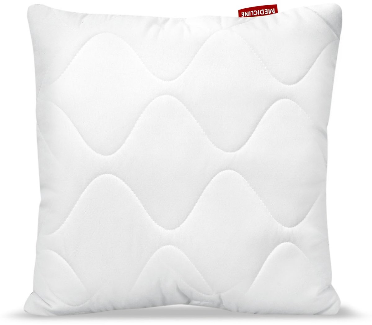 Medicine Men Kussen 40x40 cm antiallergisch gewatteerd microvezel silicone Wit