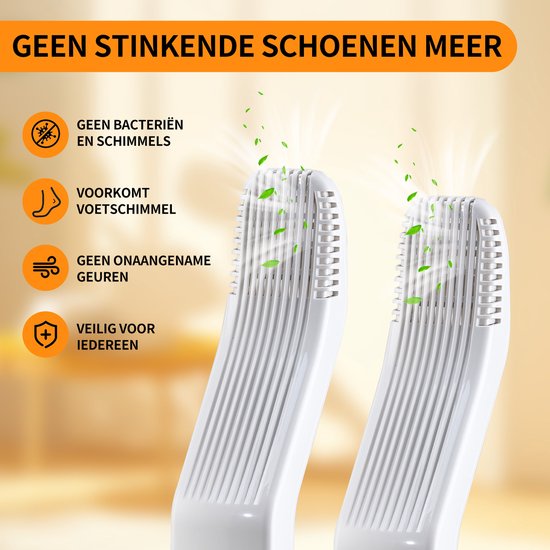 thumbnail: KQWVZ Elektrische Schoenendroger Met UV-sterilisatie - 360° Warmteblazer, Opvouwbaar, Timer 30-120 Min