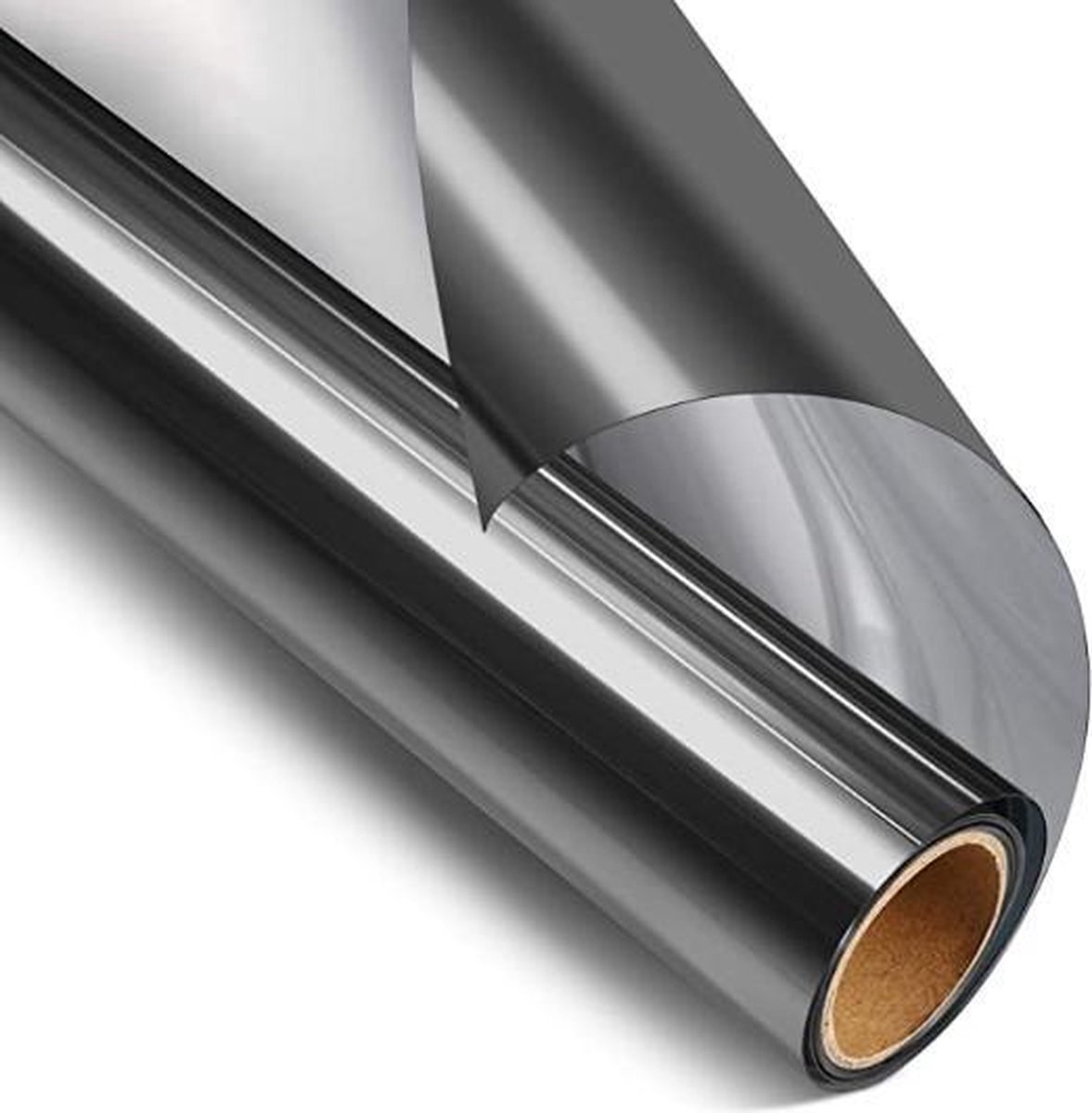 ZERO 90® Raamfolie Anti-Inkijk 90x200 – Zilver Spiegeleffect Geen Doorkijk