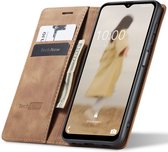 Hoesje geschikt voor Samsung Galaxy A14 - Book Case Leer Slimline Bruin