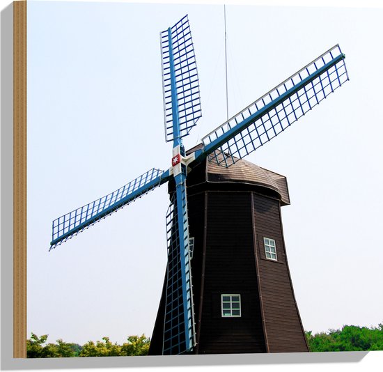 Grote windmolen - 155 cm - geïmpregneerd hout - tuindecoratie