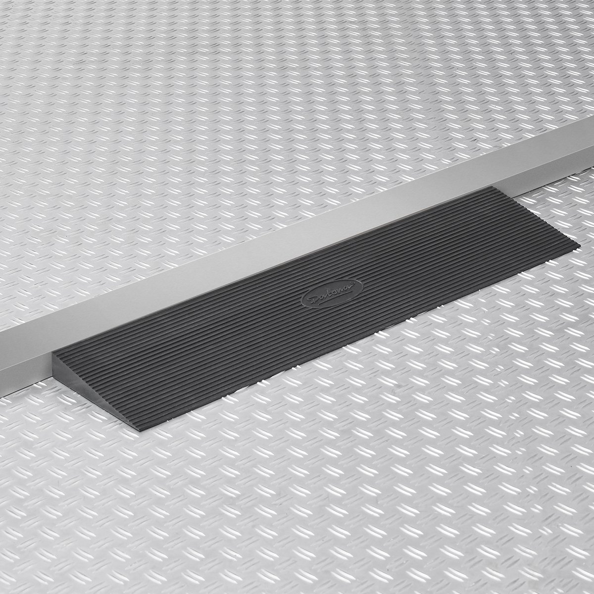 Rubberen Drempel Stoeprand Oprijplaat Rolstoel Stoeprand Anti-slip Rubberen Helling, Rolstoelhelling voor Drempels, Deuren en Badkamer, Nieuw Design ( zwart) (Size : 50 * 16 * 6cm