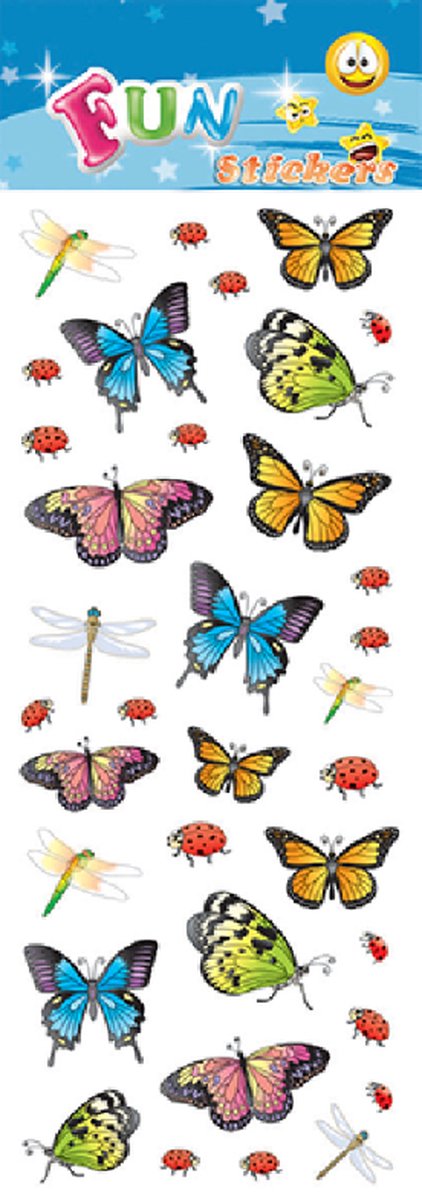 Fun Stickers - Leuke Vlinderstickers