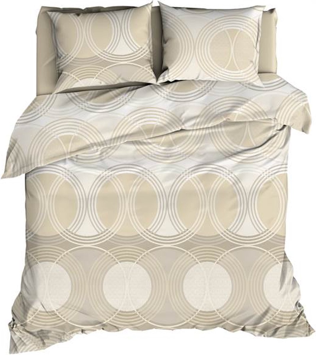 Satin d'Or Condi Dekbedovertrek - Extra breed - 260x200/220 cm - Sand