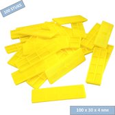 TQ4U Stelplaatje - Uitvulplaatje - Beglazingsblokje - 30 x 100 x 4 mm - Kunststof - 100 stuks