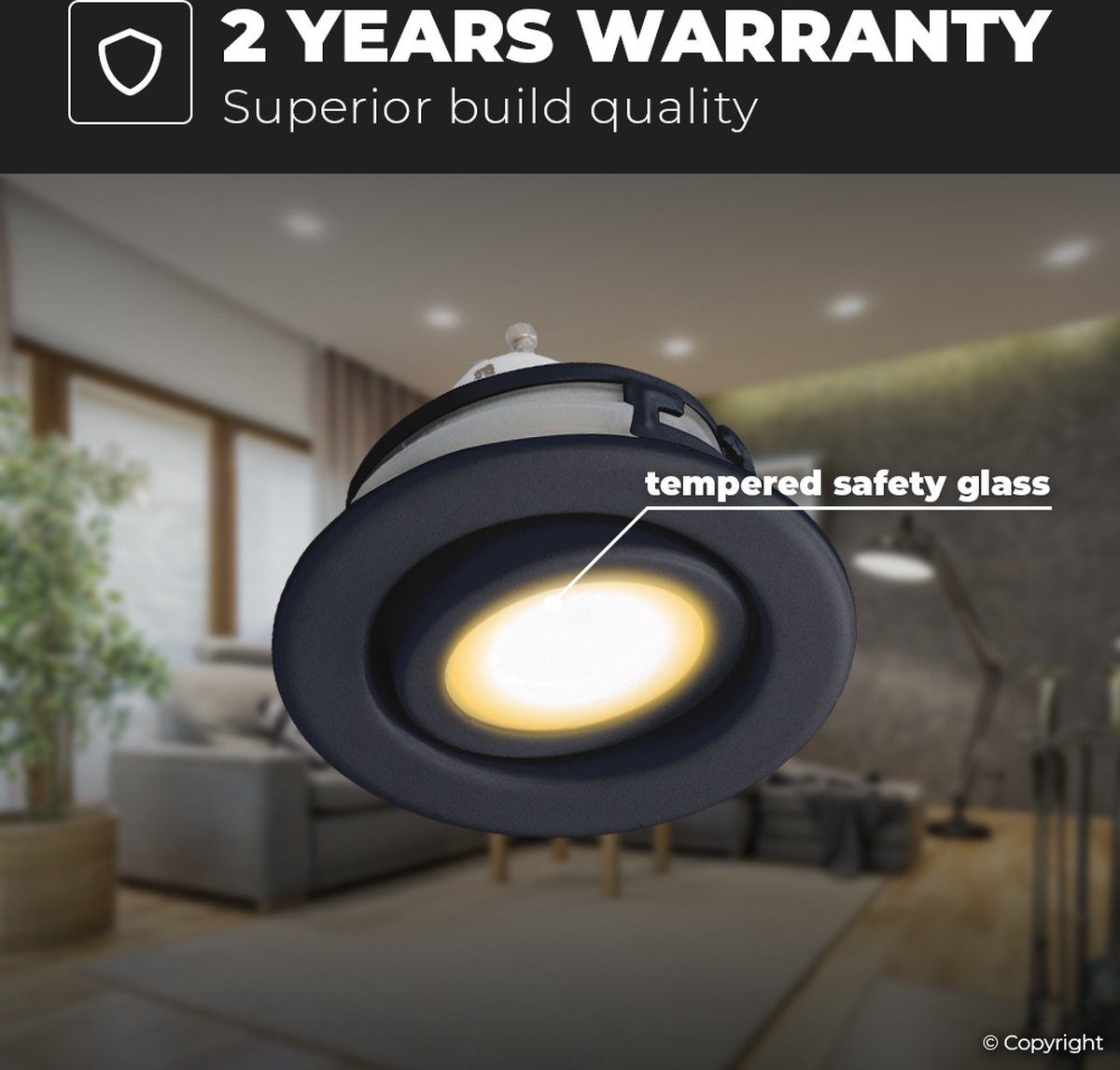 Ultraplatte LED-inbouwspots 230V, dimbaar, 3 kleurtemperaturen (3000K/4000K/ 6500K), IP44 badkamerplafondlampen, verpakking van 6, energie-efficiëntieklasse C (4w 400lm 65-70mm